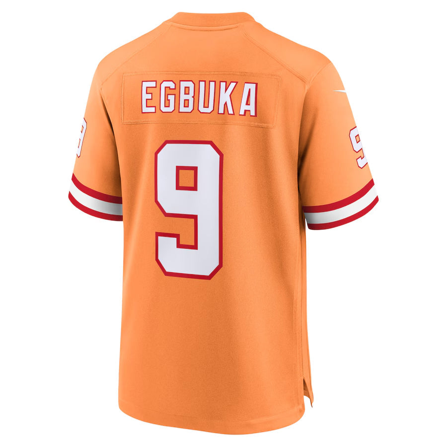 Johmsee TB.Buccaneers #9 Emeka Egbuka Player Orange Home Game Stitched Jerseys