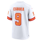 Johmsee TB.Buccaneers #9 Emeka Egbuka Player White Home Game Stitched Jerseys