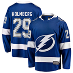Johmsee TB.Lightning #29 Pontus Holmberg Blue Home Breakaway Player Jerseys