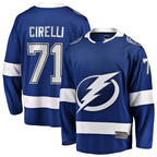 Johmsee TB.Lightning #71 Anthony Cirelli Blue Home Breakaway Player Jerseys