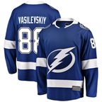 Johmsee TB.Lightning #88 Andrei Vasilevskiy Blue Home Premium Jerseys