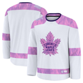 Johmsee TM.Leafs White 2024 Hockey Fights Cancer Practice Jerseys