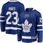 Johmsee TM.Leafs #23 Matthew Knies Blue Home Premier Breakaway Player Jerseys