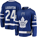 Johmsee TM.Leafs #24 Scott Laughton Blue Home Breakaway Jerseys