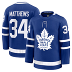 Johmsee TM.Leafs #34 Auston Matthews Blue Home Premium Jerseys