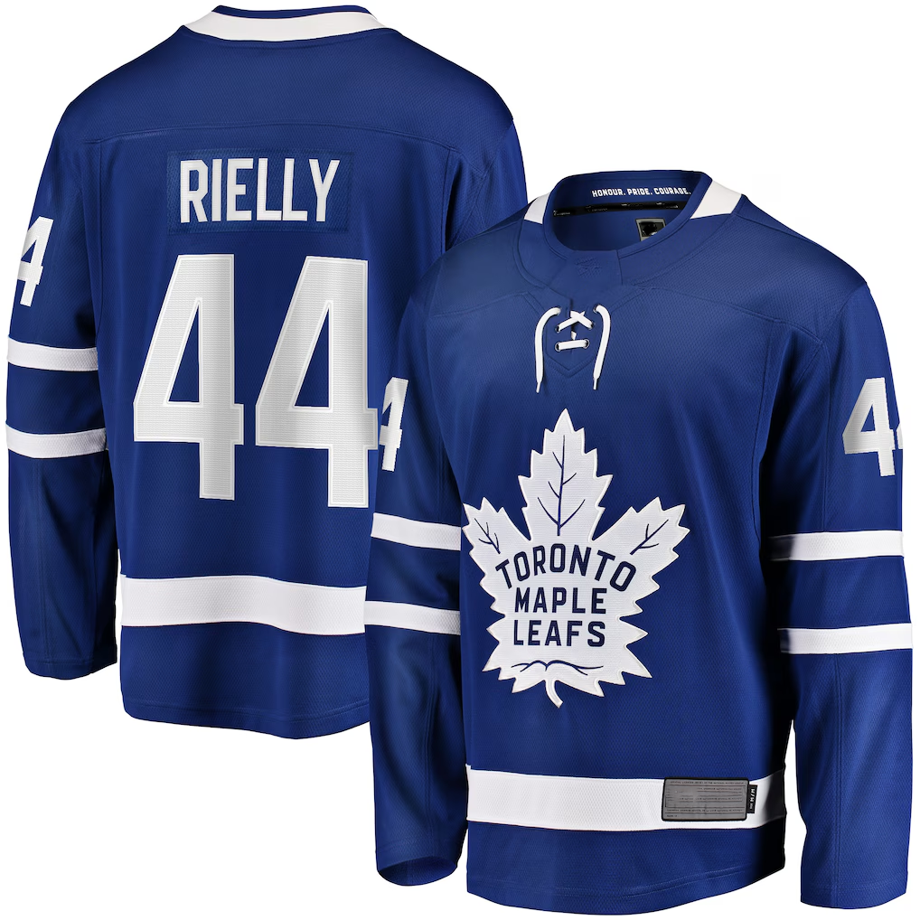 Johmsee TM.Leafs #44 Morgan Rielly Blue Home Breakaway Player Jerseys