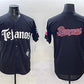 Texas Rangers Team Big Logo Black Mexico 2025 Vapor Premier Limited Stitched Baseball Jersey