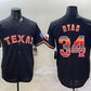 Texas Rangers #34 Nolan Ryan Black Mexico Limited Stitched Baseball Jersey