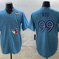 Toronto Blue Jays #99 Hyun-jin Ryu Blue 2025 World Series Cool Base Stitched Baseball Jersey
