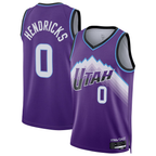 Johmsee U.Jazz #0 Taylor Hendricks Purple Swingman Jerseys - Icon Edition