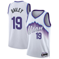 Johmsee U.Jazz #19 Ace Bailey White Swingman Jerseys- Association Edition