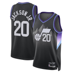 Johmsee U.Jazz #20 Jaren Jackson Jr. Black Swingman Jerseys - Statement Edition