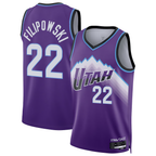Johmsee U.Jazz # 22 Kyle Filipowski Purple Swingman Jerseys - Icon Edition