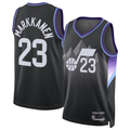Johmsee U.Jazz #23 Lauri Markkanen Black 2024-2025 Swingman Jerseys - Statement Edition