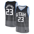 Johmsee U.Jazz #23 Lauri Markkanen Fanatics Black 2025-2026 City Edition Fast Break Jerseys
