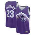 Johmsee U.Jazz #23 Lauri Markkanen Fanatics Purple Fast Break Replica Jerseys - Icon Edition