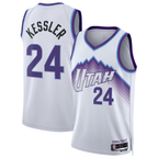 Johmsee U.Jazz #24 Walker Kessler White Swingman Jerseys - Association Editio