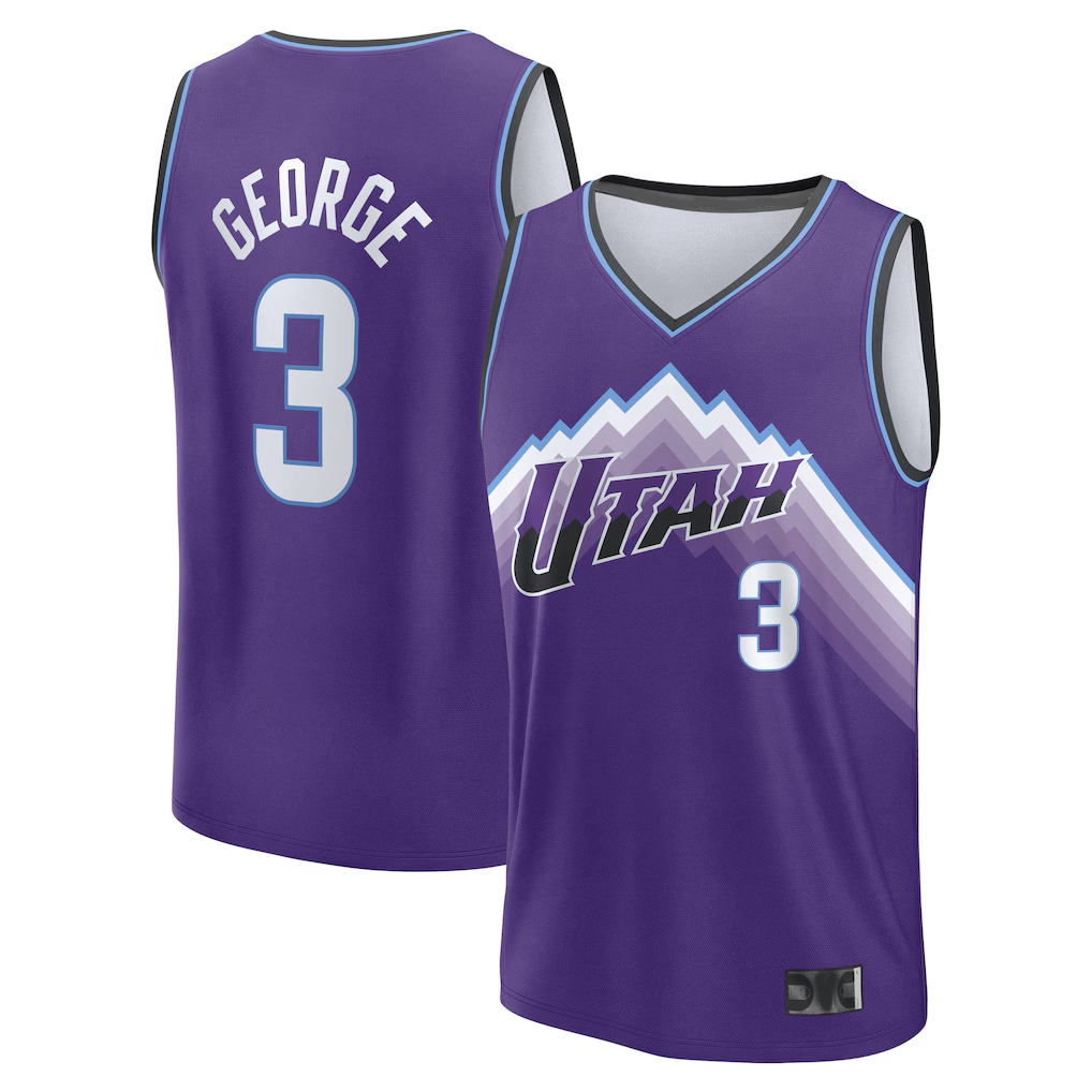 Johmsee U.Jazz #3 Keyonte George Fanatics Purple Fast Break Jerseys - Icon Edition