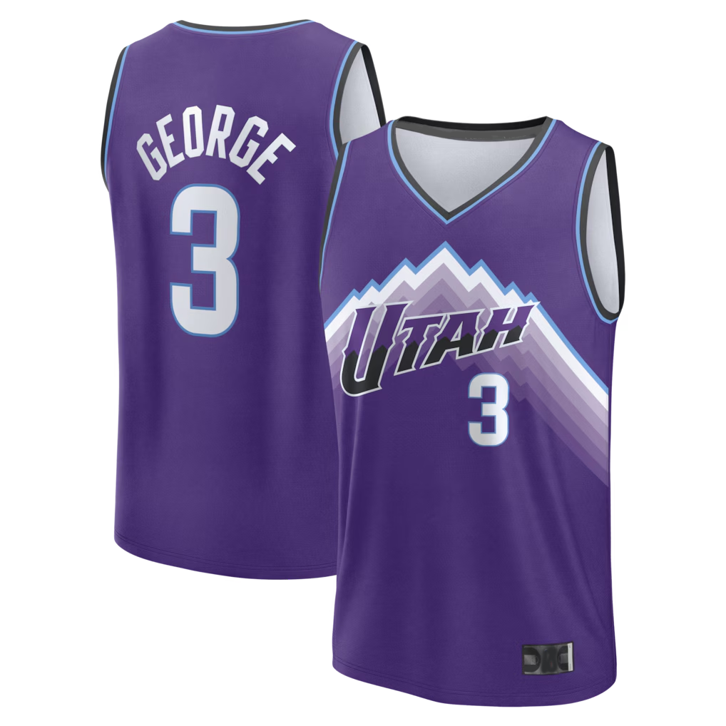 Johmsee U.Jazz #3 Keyonte George Fanatics Purple Fast Break Replica Jerseys - Icon Edition