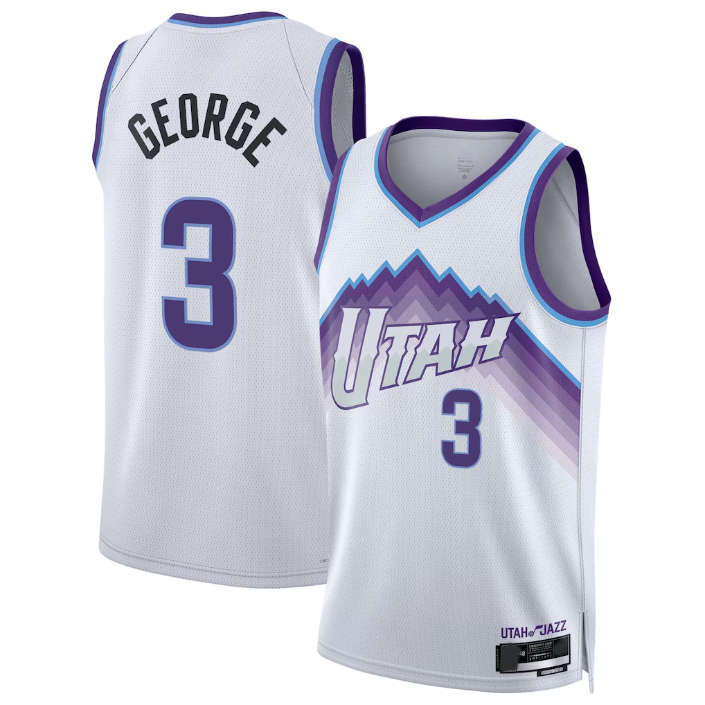 Johmsee U.Jazz #3 Keyonte George White Swingman Jerseys - Association Edition