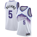 Johmsee U.Jazz #5 Cody Williams White Swingman Jerseys - Association Edition
