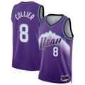 Johmsee U.Jazz #8 Isaiah Collier Purple Swingman Jerseys - Icon Edition