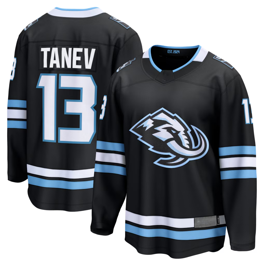 Johmsee U.Mammoth #13 Brandon Tanev Black Home Breakaway Player Jerseys
