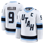 Johmsee U.Mammoth #9 Clayton Keller White Away Premium Player Jerseys