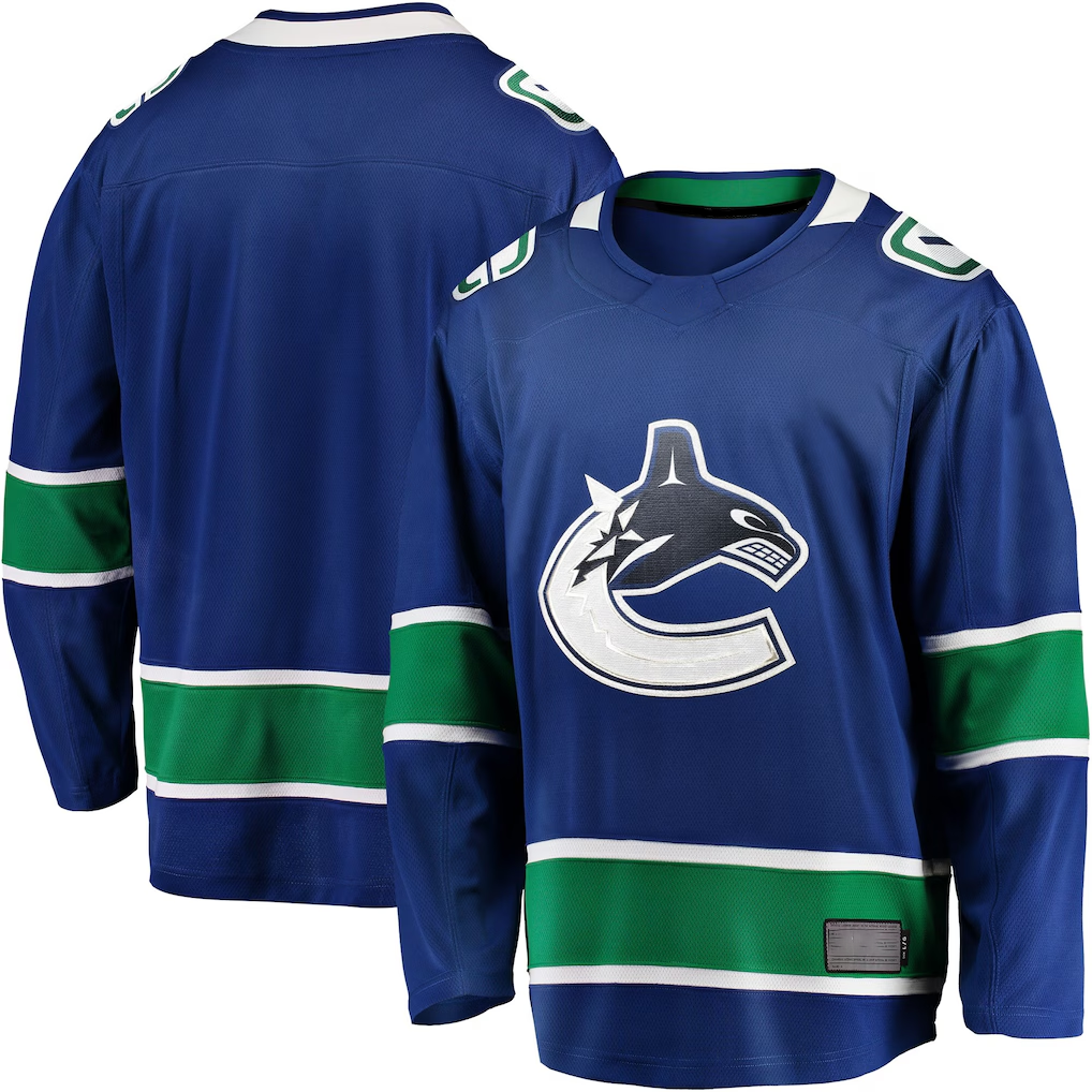 Johmsee V.Canucks Blue Home Team Breakaway Jerseys
