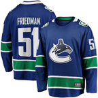 Johmsee V.Canucks #51 Mark Friedman Blue Home Premier Breakaway Player Jerseys