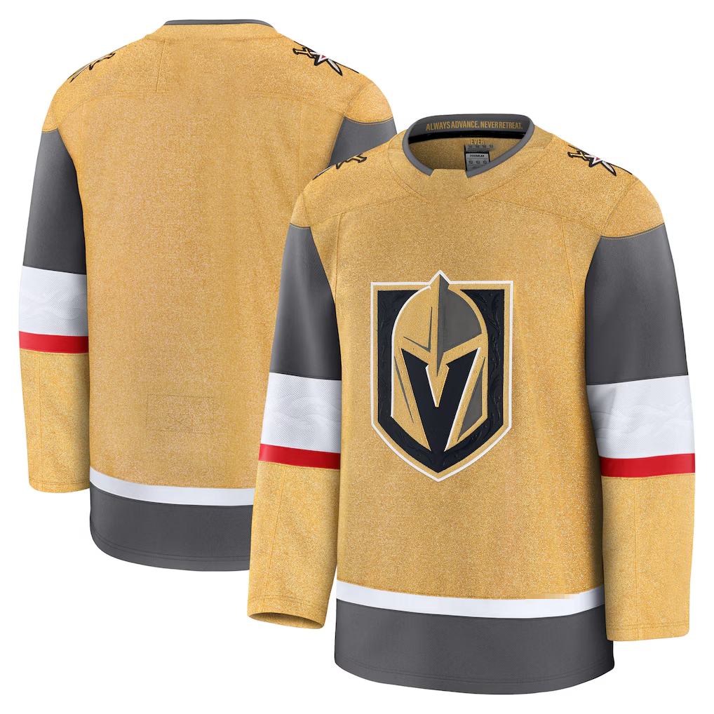 Johmsee VG.Knights Gold Home Premium Jerseys