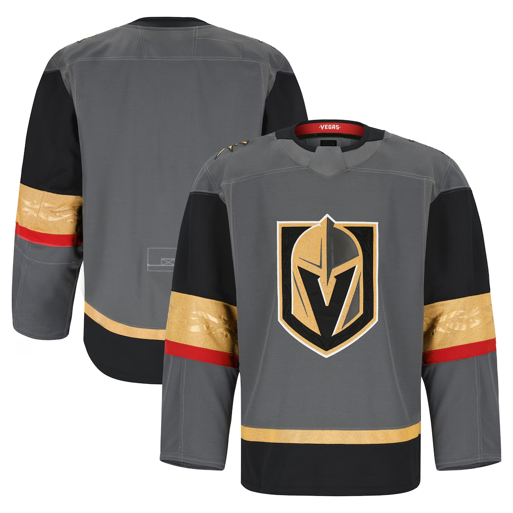 Johmsee VG.Knights Gray Alternate Authentic Pro Jerseys