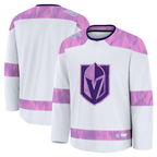 Johmsee VG.Knights White 2024 Hockey Fights Cancer Practice Jerseys
