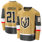 Johmsee VG.Knights #21 Brett Howden Gold Home Premier Breakaway Player Jerseys