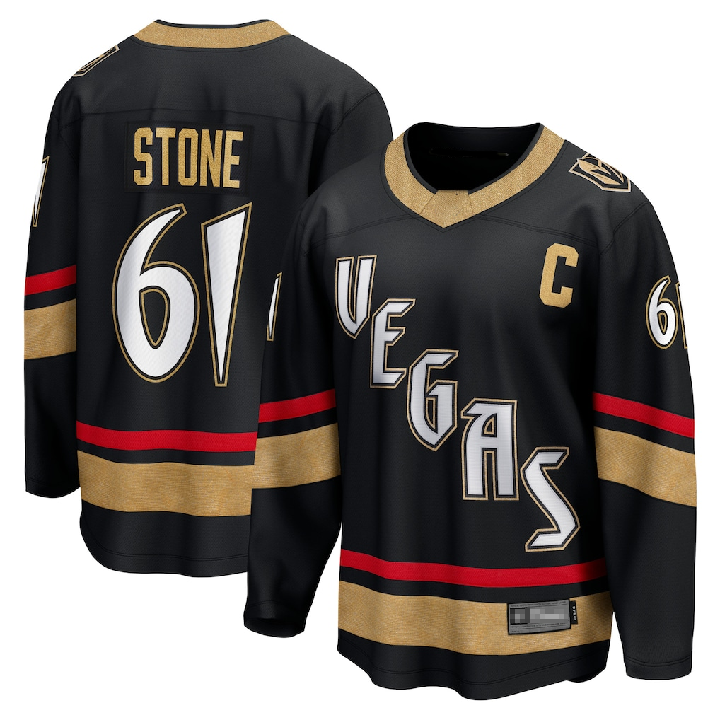 Johmsee VG.Knights #61 Mark Stone Black Special Edition 2.0 Breakaway Player Jerseys