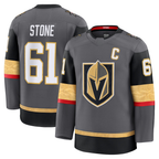 Johmsee V.Golden Knights #61 Mark Stone Gray Alternate Premium Jerseys