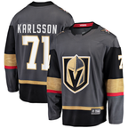 Johmsee VG.Knights #71 William Karlsson Gray Breakaway Jerseys