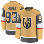 Johmsee VG.Knights #93 Mitch Marner Gold Home Premium Jerseys