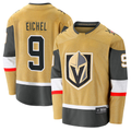 Johmsee VG.Knights #9 Jack Eichel Gold Home Breakaway Stitched Jerseys