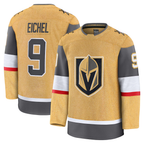 Johmsee V.Golden Knights #9 Jack Eichel Gold Home Premium Jerseys