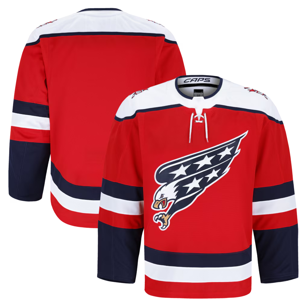 Johmsee W.Capitals Red Alternate Authentic Pro Jerseys