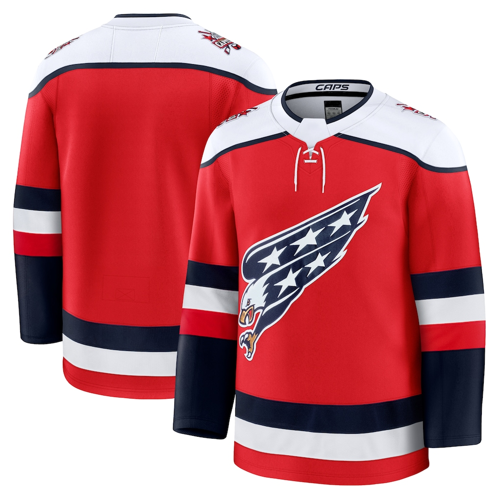 Johmsee W.Capitals Red Alternate Premium Jerseys
