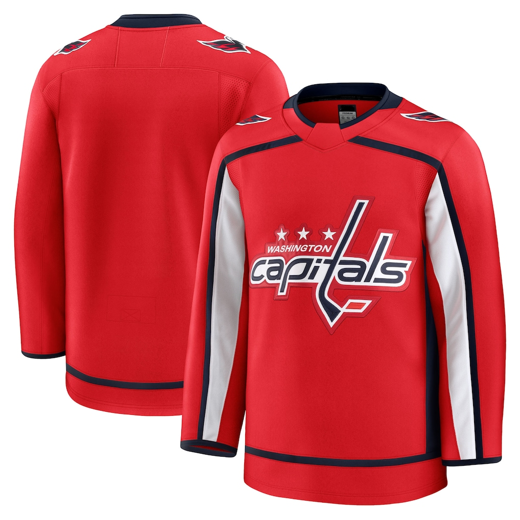 Johmsee W.Capitals Red Home Premium Jerseys