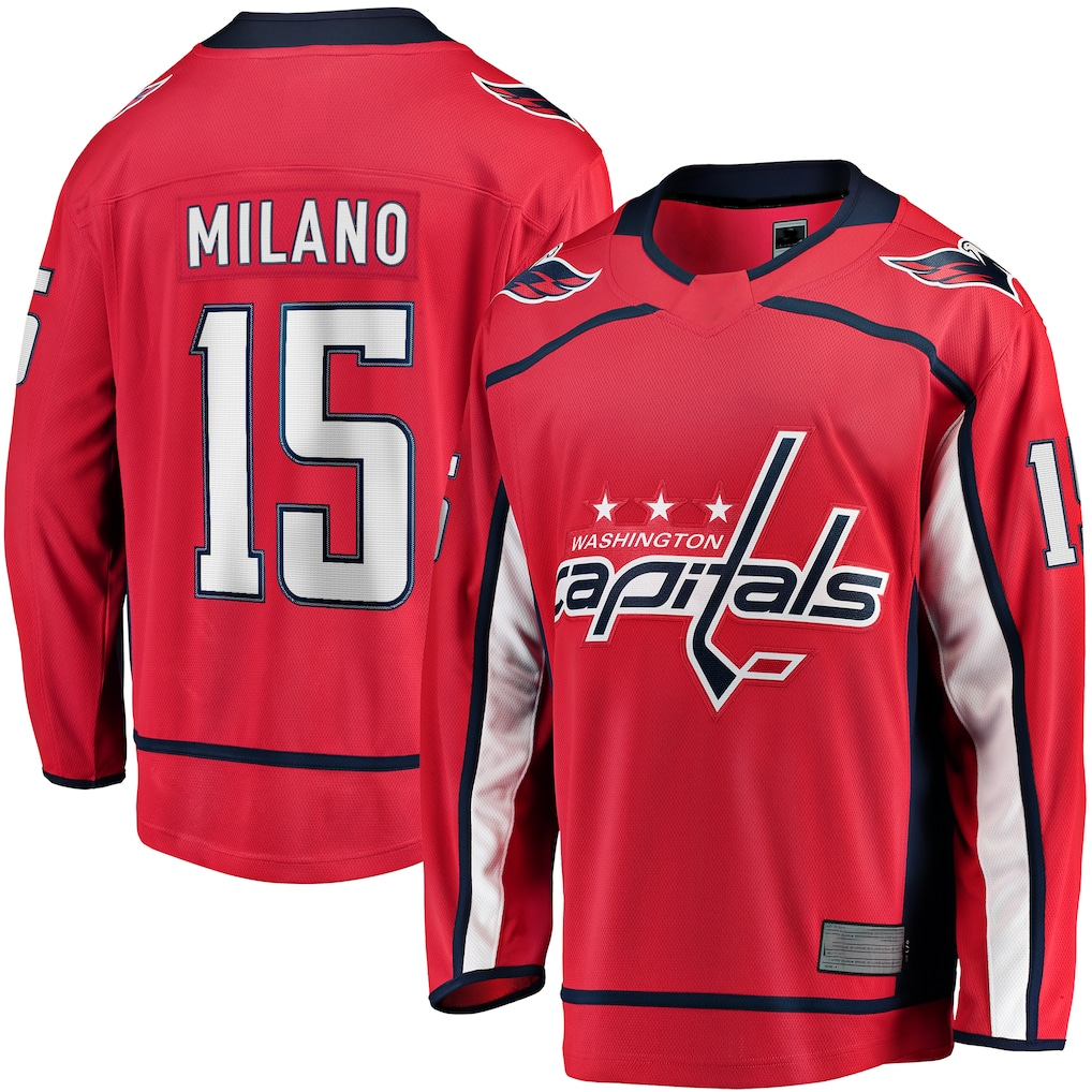 Johmsee W.Capitals #15 Sonny Milano Red Home Breakaway Jerseys
