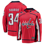 Johmsee W.Capitals #34 Justin Sourdif Red Home Breakaway Jerseys