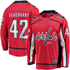 Johmsee W.Capitals #42 Martin Fehervary Red Home Breakaway Player Jerseys