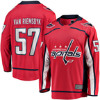 Johmsee W.Capitals #57 Trevor van Riemsdyk Red Home Breakaway Jerseys