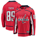 Johmsee W.Capitals #89 Alex Tuch Red Home Breakaway Jerseys