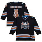 Johmsee W.Capitals #8 Alexander Ovechkin Mitchell & Ness Black 2005-06 Power Play Jerseys
