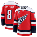 Johmsee W.Capitals #8 Alexander Ovechkin Red Alternate Premium Player Jerseys